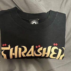 Thrasher crew neck hoodie-Medium